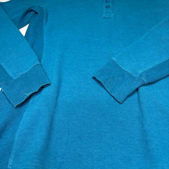 Duluth Trading Men’s Teal Long Sleeve Henley M - Picture 5 of 5